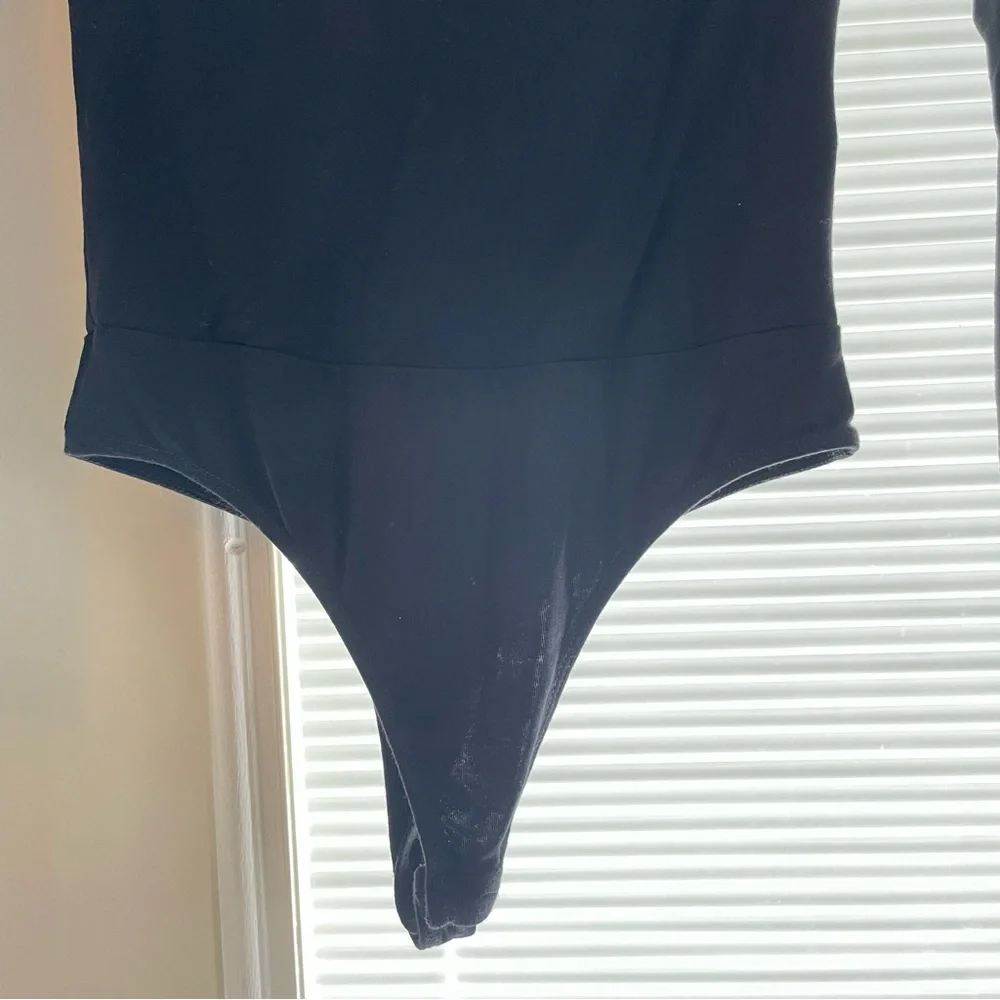 Lulu's Black Backless Long Sleeve Bodysuit XS NWOT - Picture 4 of 16
